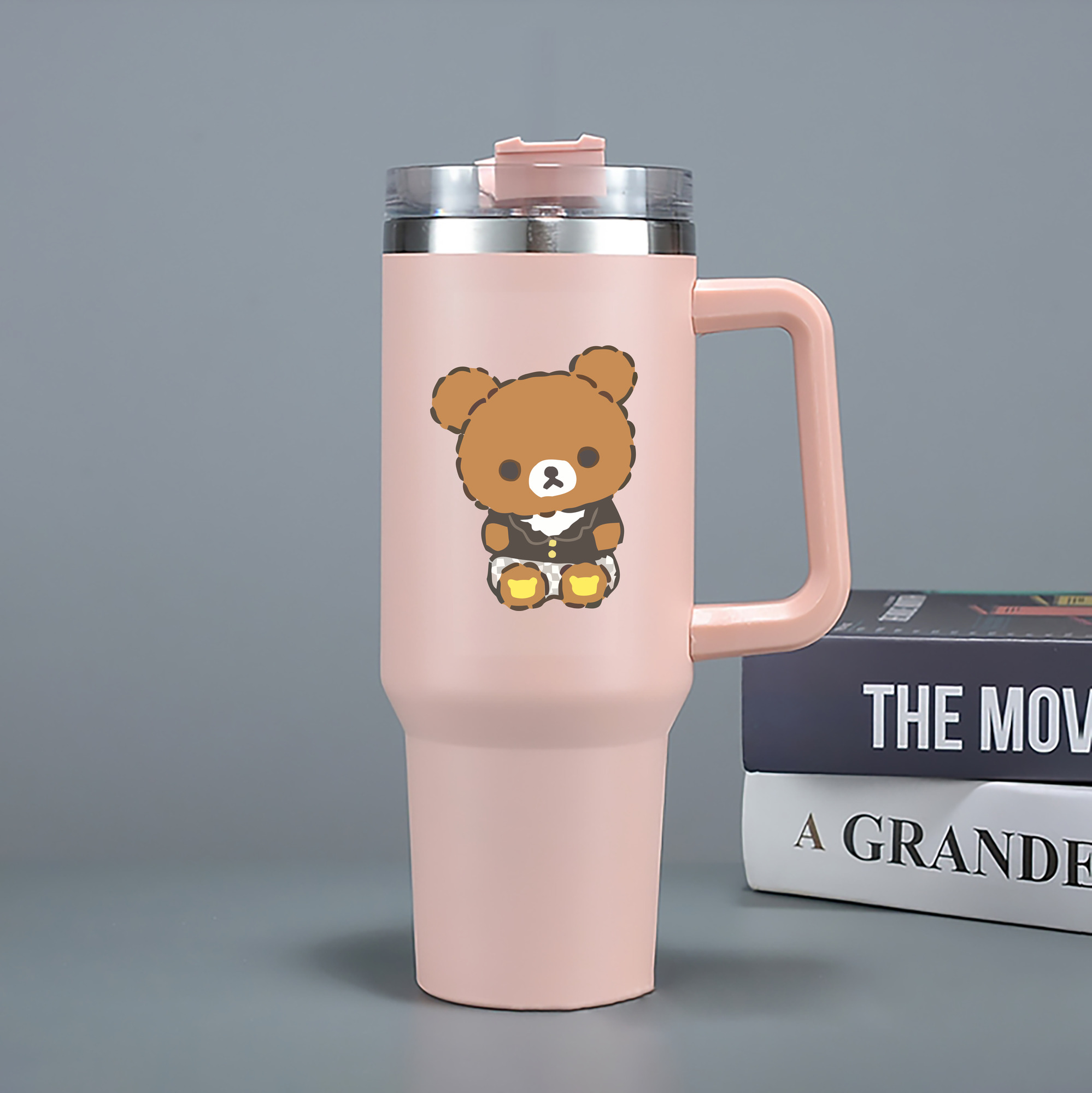 （画像用） リラックマ リラックマ キイロイトリ Rilakkuma Korilakkuma Kiiroitori 1200mL車用タンブラー（カラープリント）